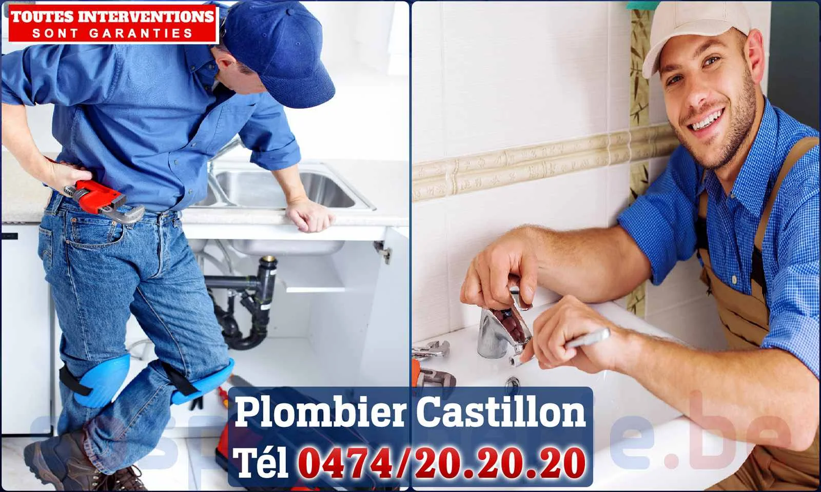 SOS Plomberie - Plombier Castillon pour installation et
                    réparation