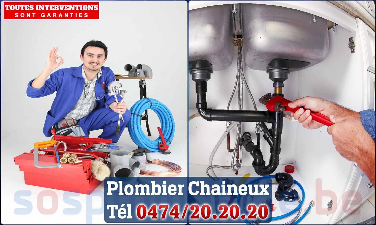 SOS Plomberie - Plombier Chaineux pour installation et
                    réparation