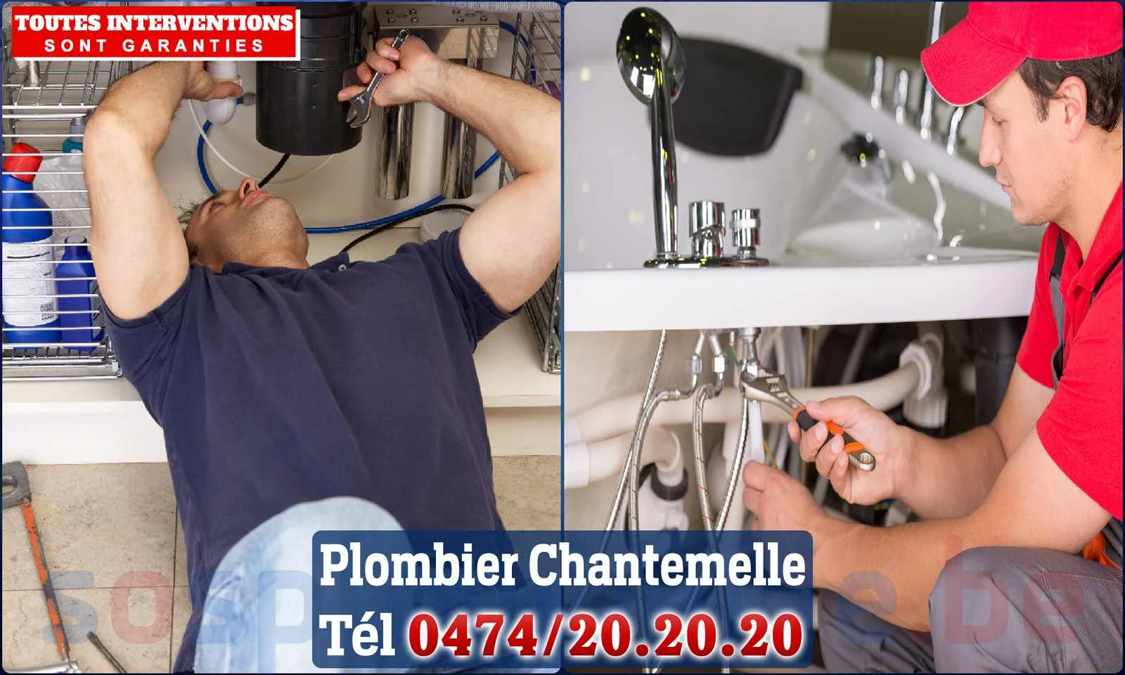 SOS Plomberie - Plombier Chantemelle pour installation et
                    réparation