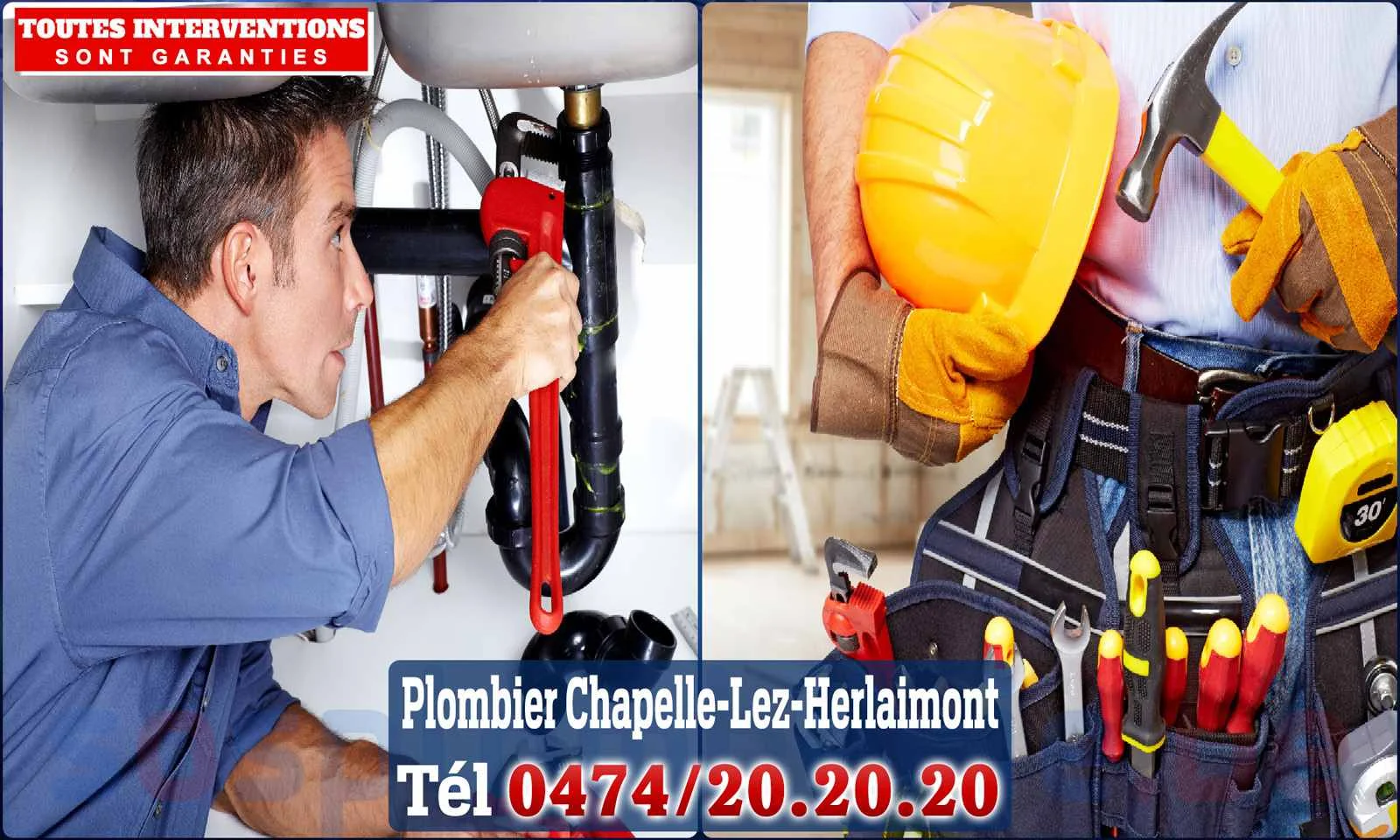 SOS Plomberie - Plombier Chapelle-Lez-Herlaimont pour installation et réparation