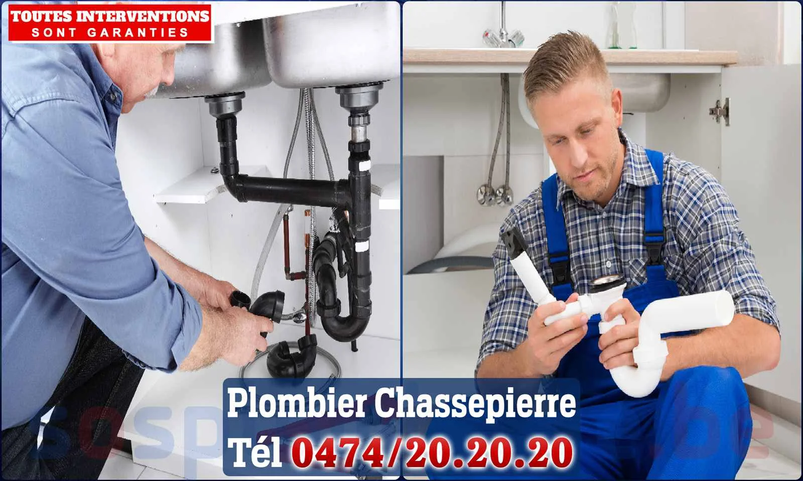 SOS Plomberie - Plombier Chassepierre pour installation et
                    réparation