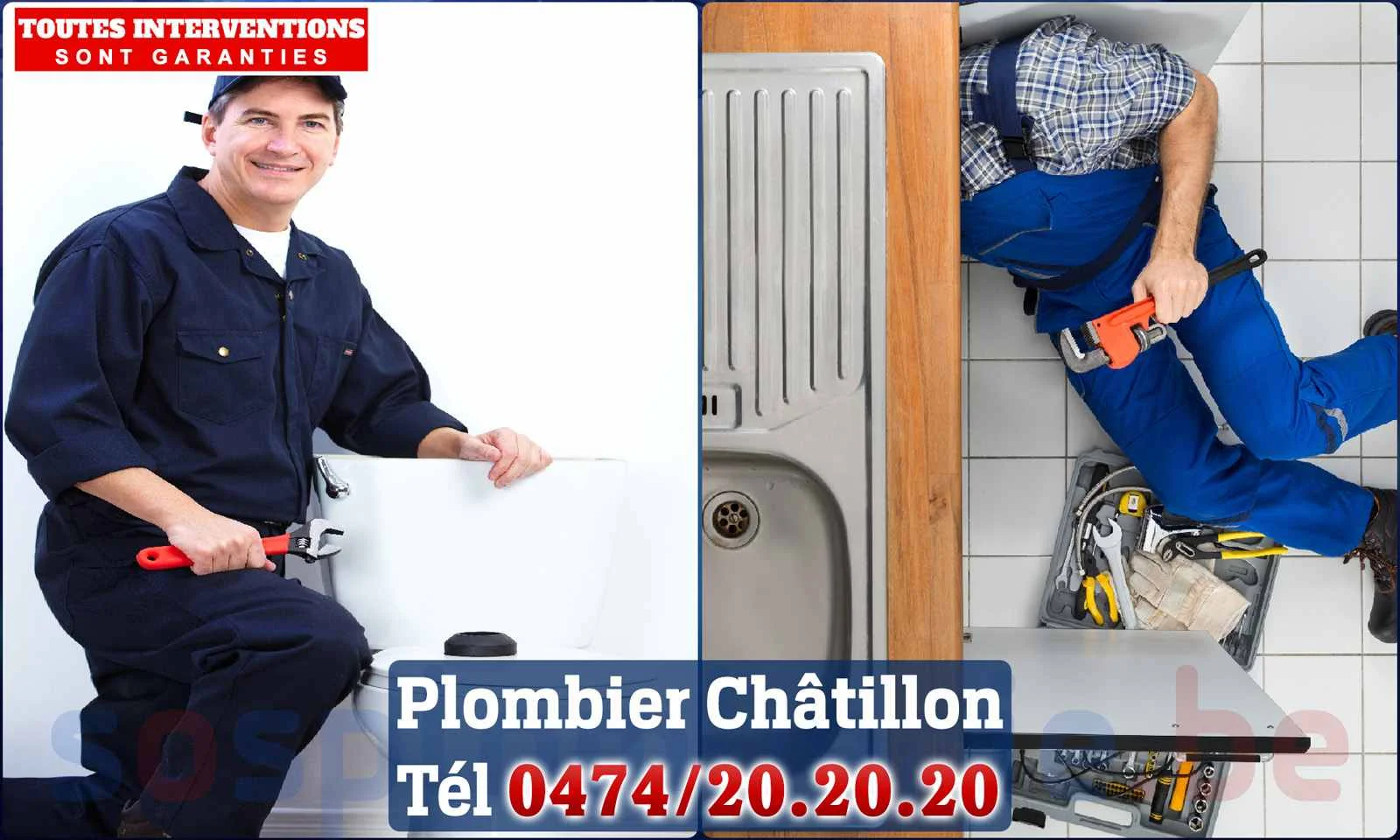 SOS Plomberie - Plombier Châtillon pour installation et
                    réparation