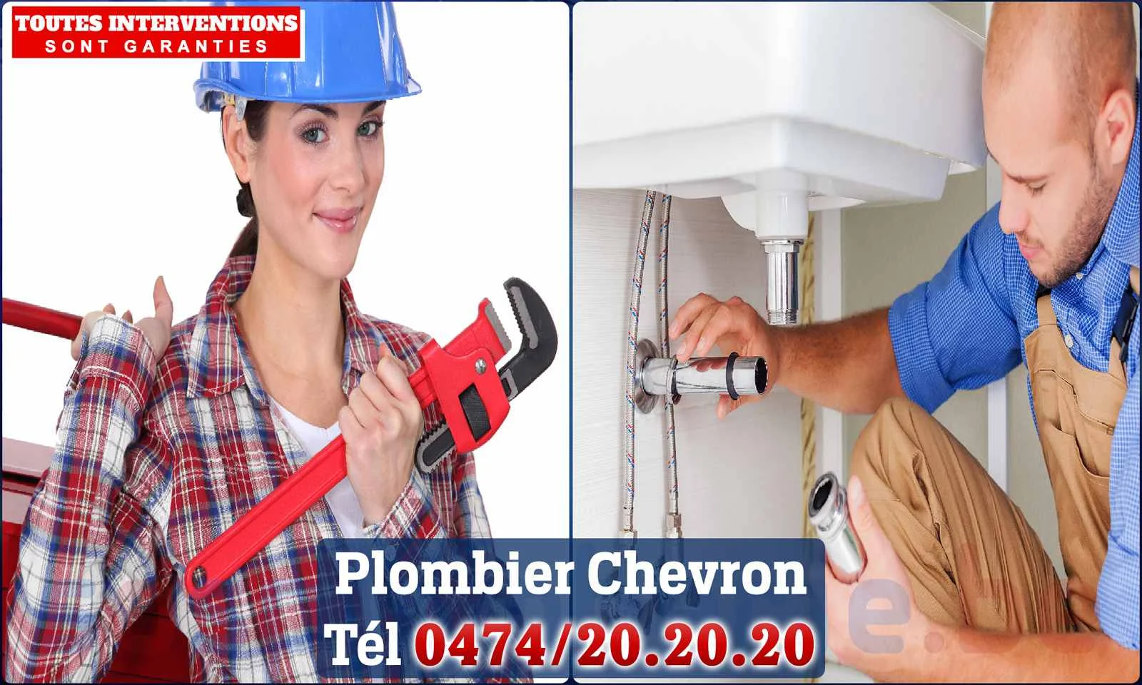 SOS Plomberie - Plombier Chevron pour installation et
                    réparation