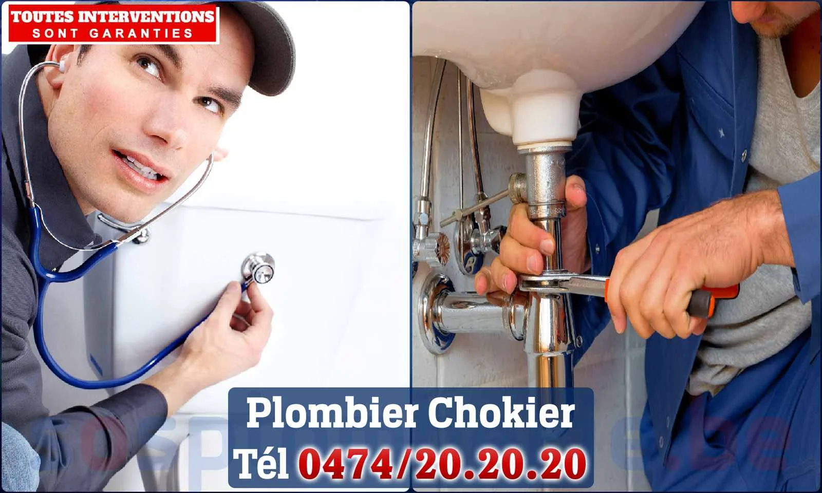 SOS Plomberie - Plombier Chokier pour installation et
                    réparation