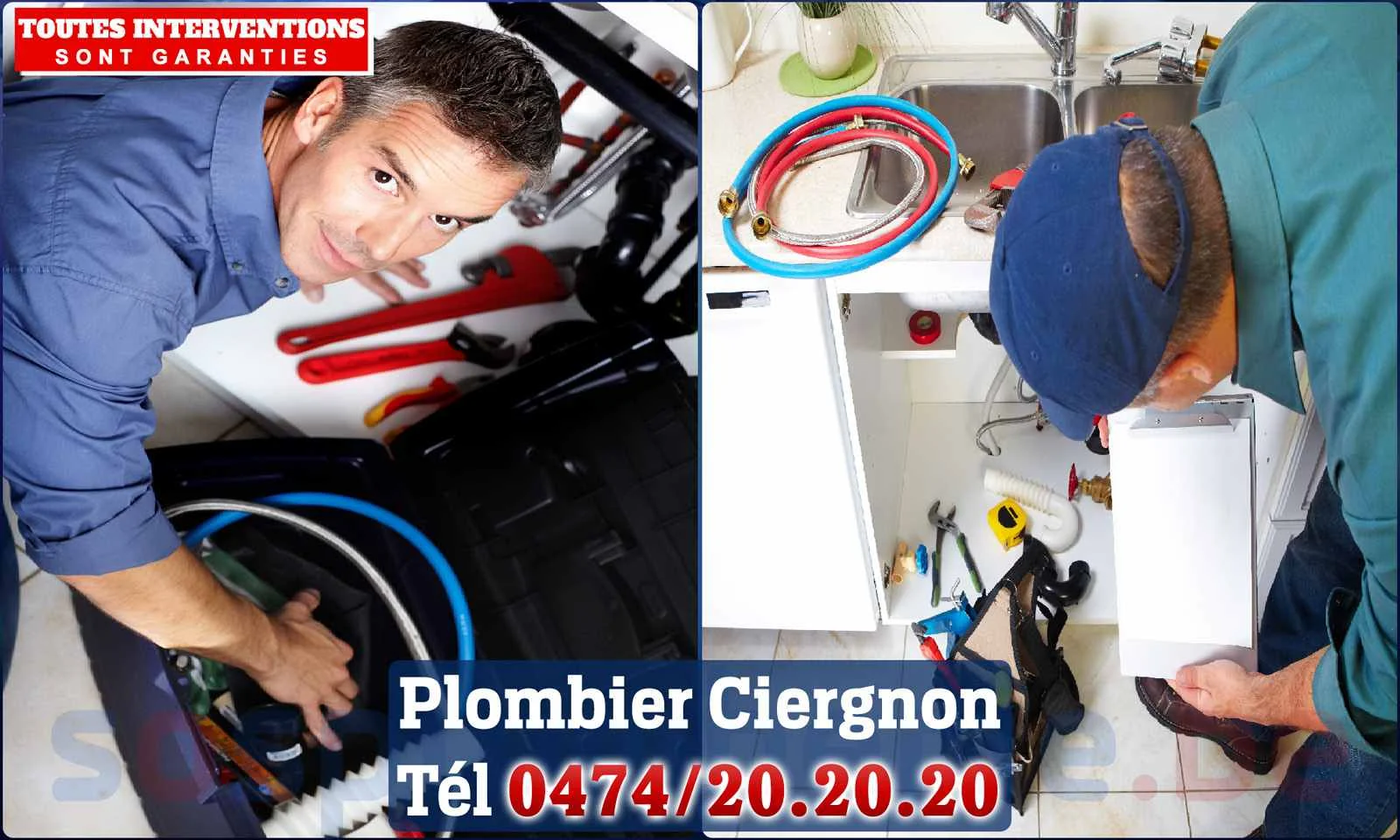 SOS Plomberie - Plombier Ciergnon pour installation et
                    réparation