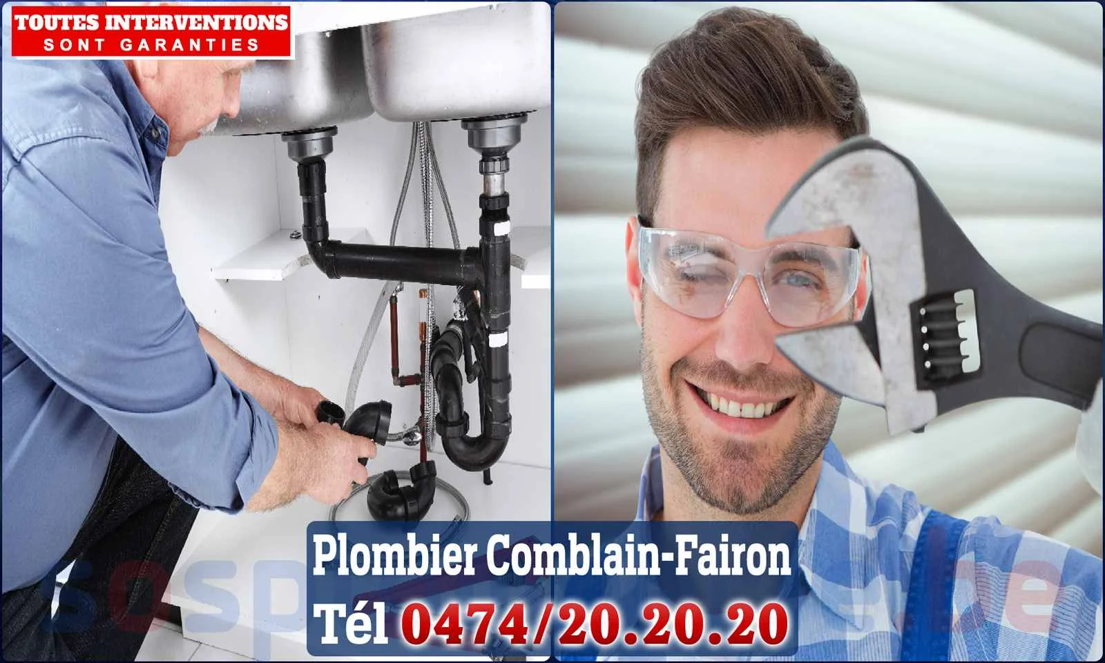 SOS Plomberie - Plombier Comblain-Fairon pour installation et
                    réparation