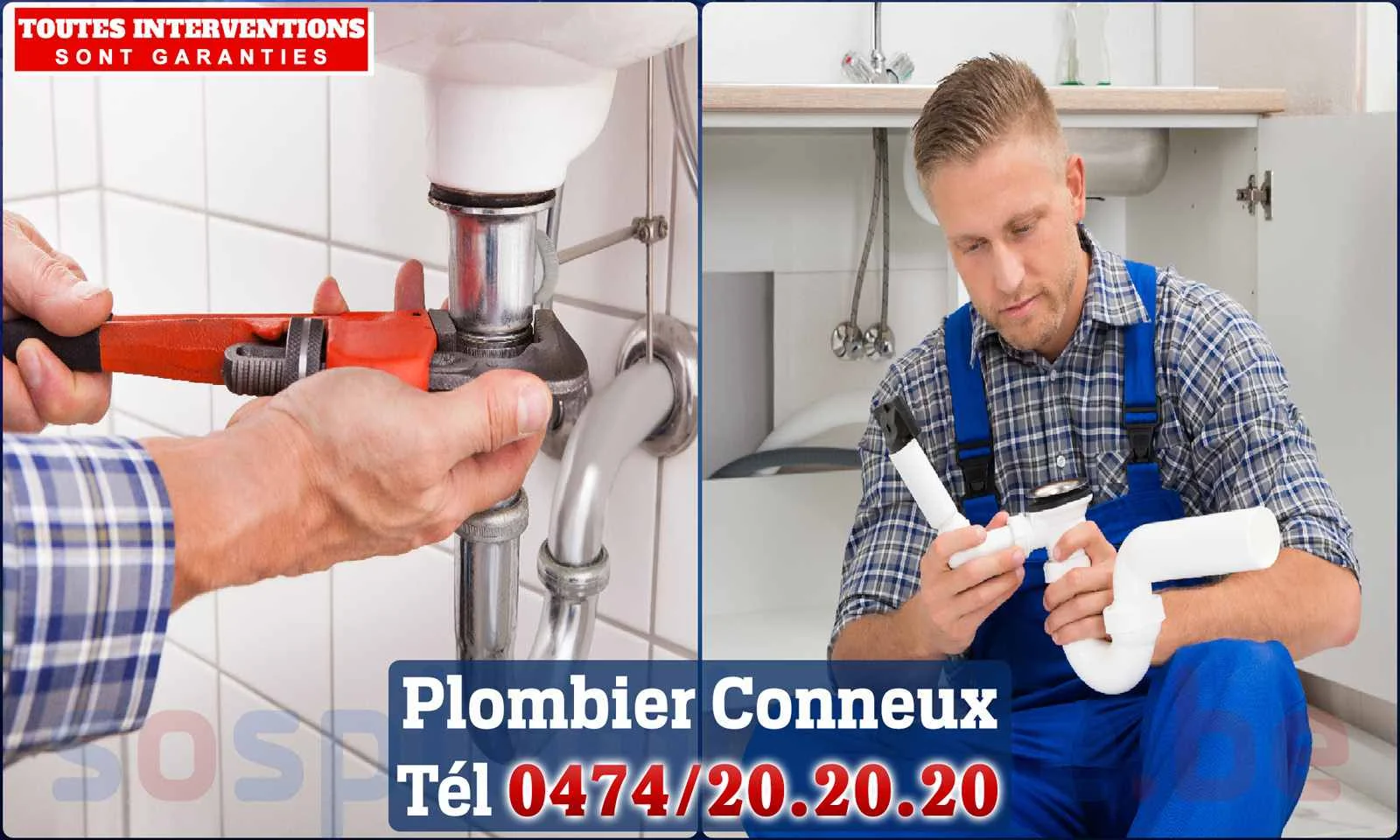 SOS Plomberie - Plombier Conneux pour installation et
                    réparation