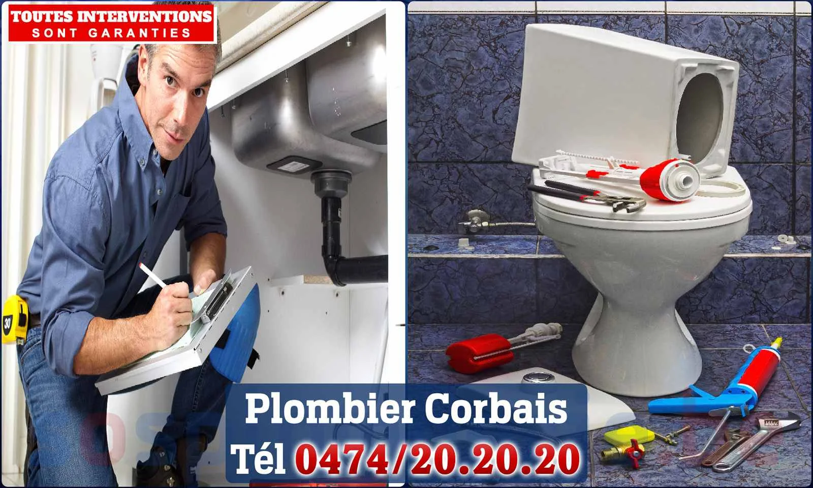 SOS Plomberie - Plombier Corbais pour installation et
                    réparation