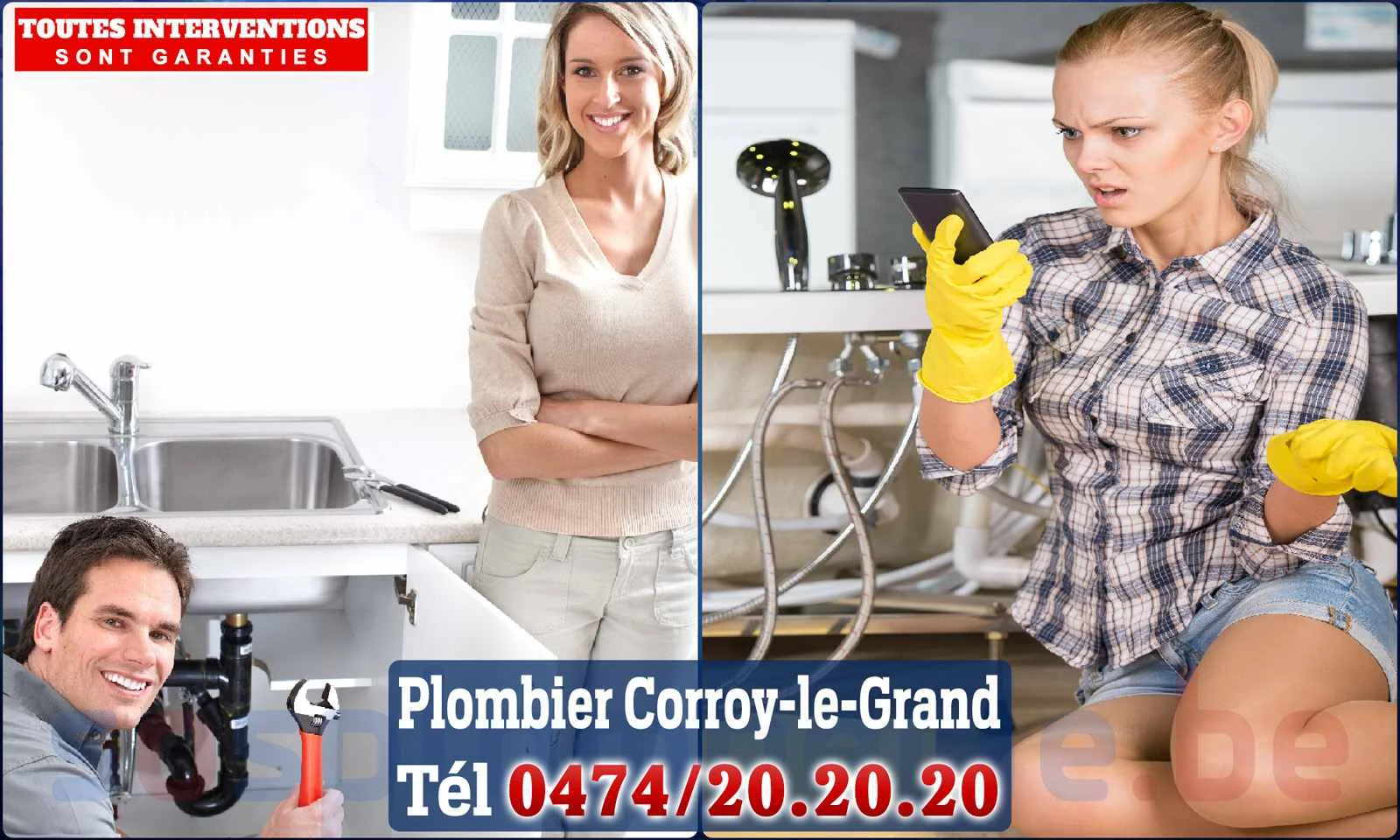 SOS Plomberie - Plombier Corroy-le-Grand pour installation et
                    réparation