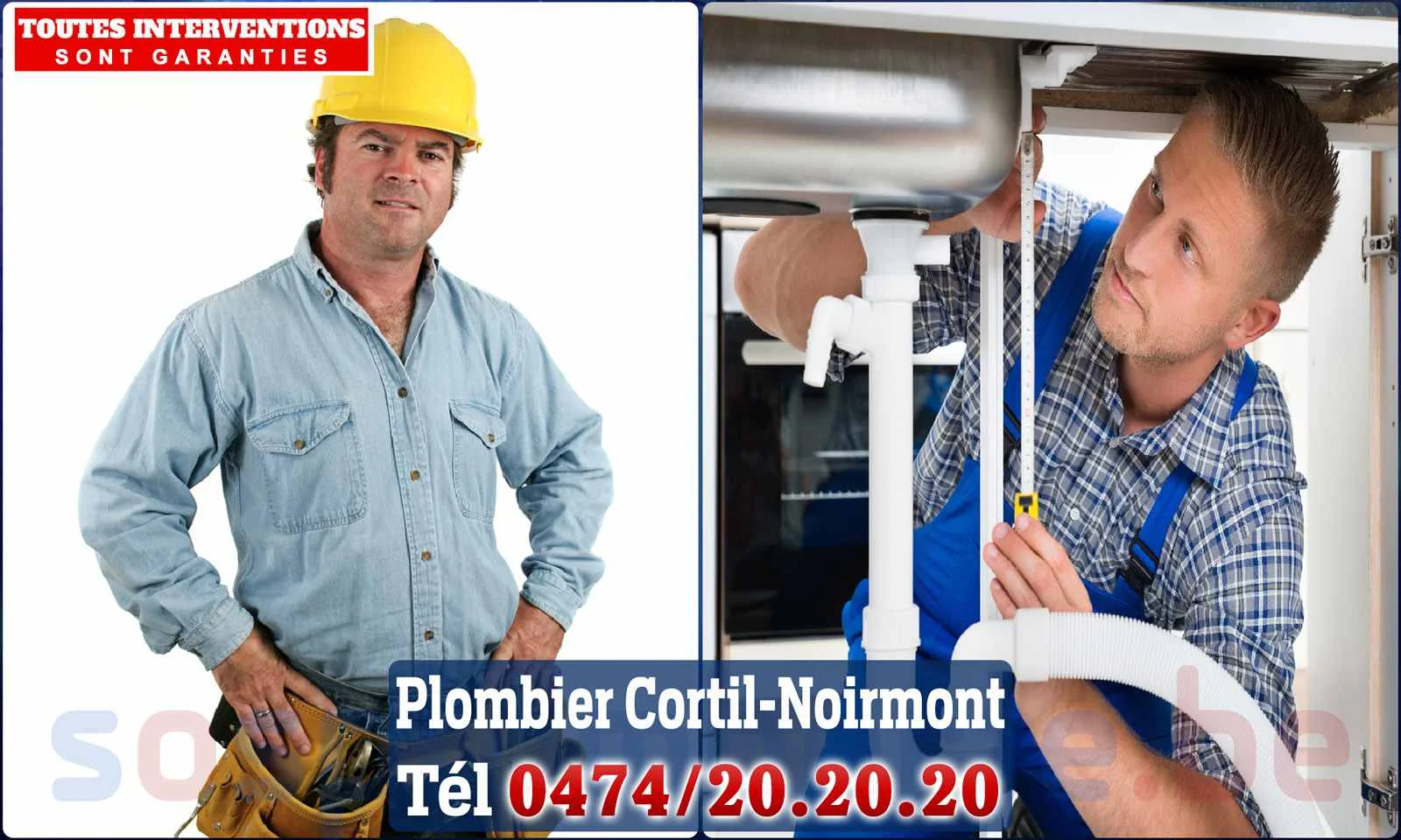 SOS Plomberie - Plombier Cortil-Noirmont pour installation et
                    réparation