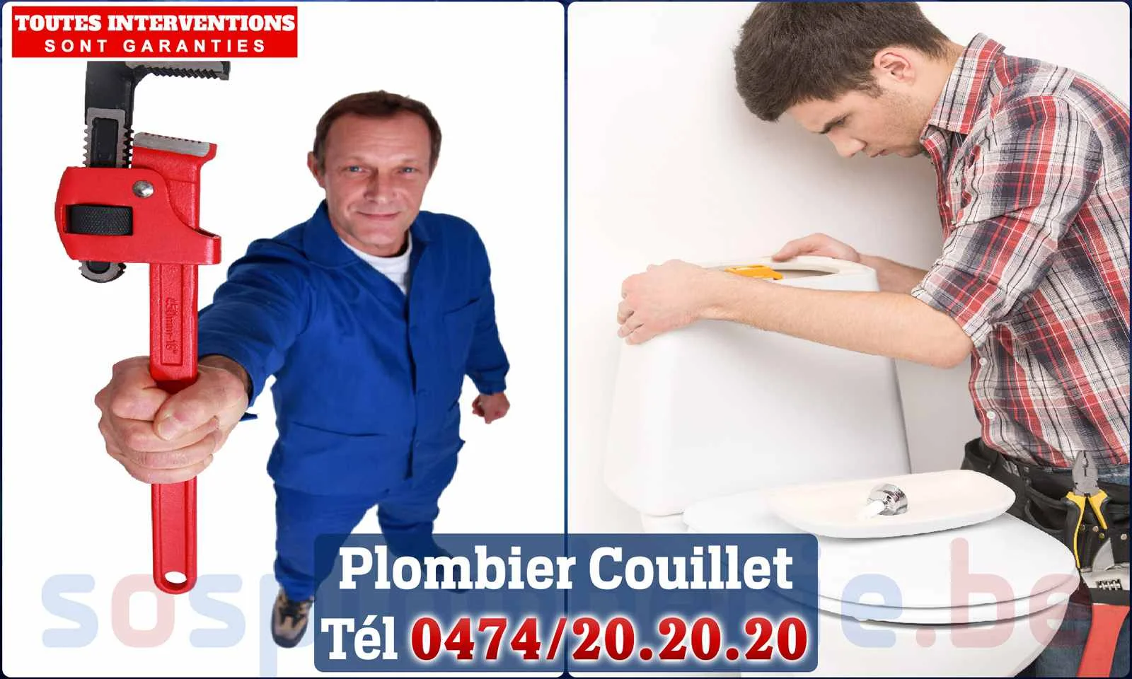 SOS Plomberie - Plombier Couillet pour installation et
                    réparation