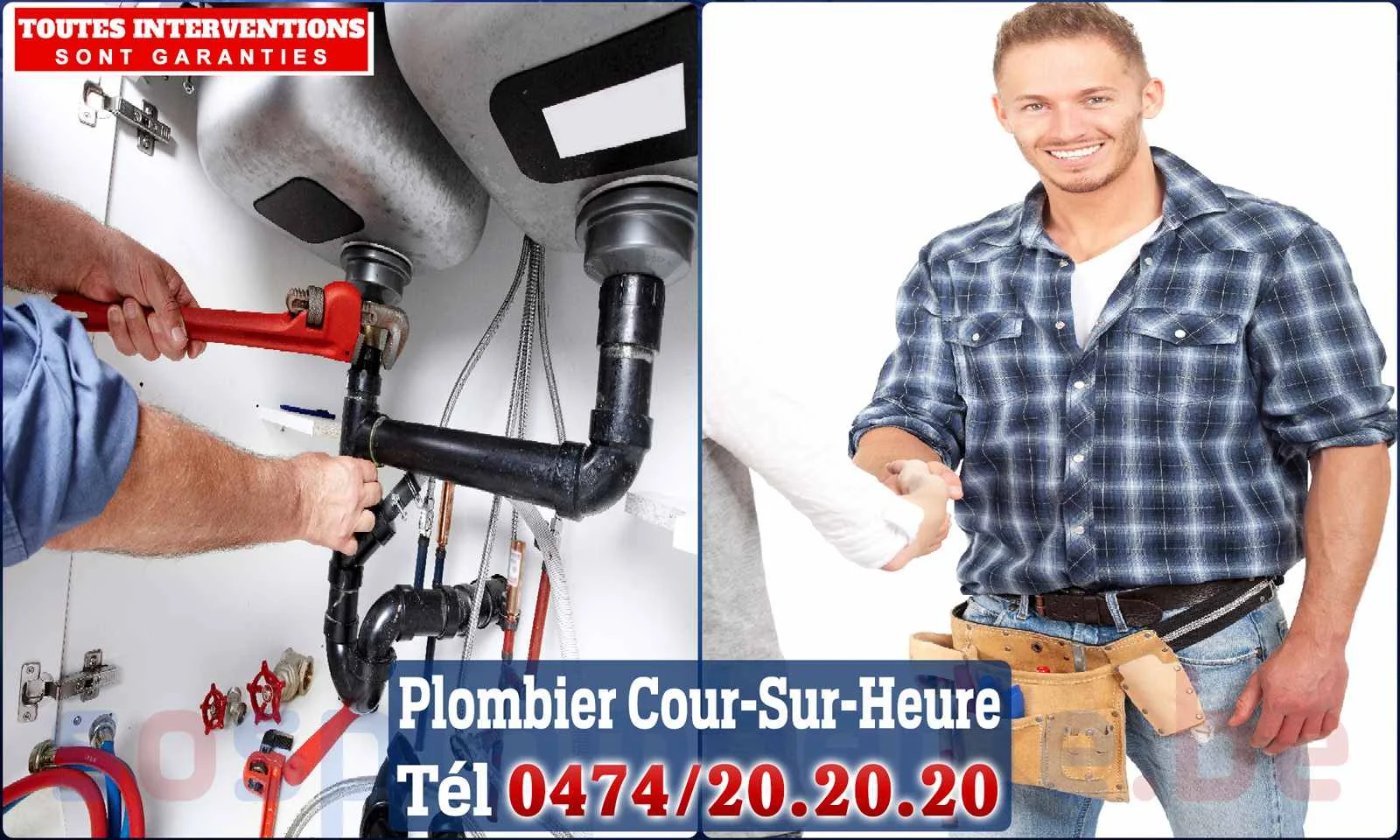 SOS Plomberie - Plombier Cour-sur-Heure pour installation et
                    réparation