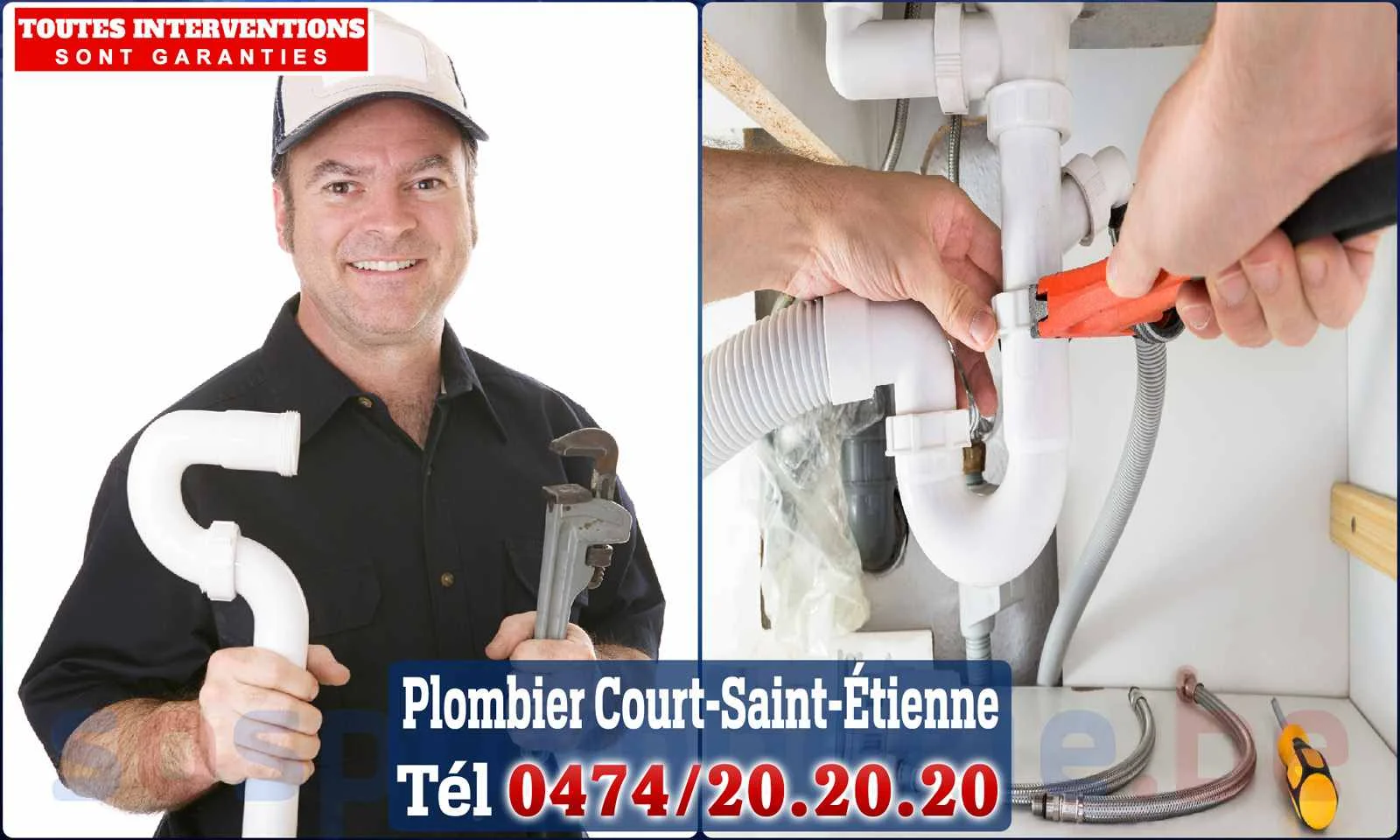 SOS Plomberie - Plombier Court-Saint-Etienne pour installation et réparation