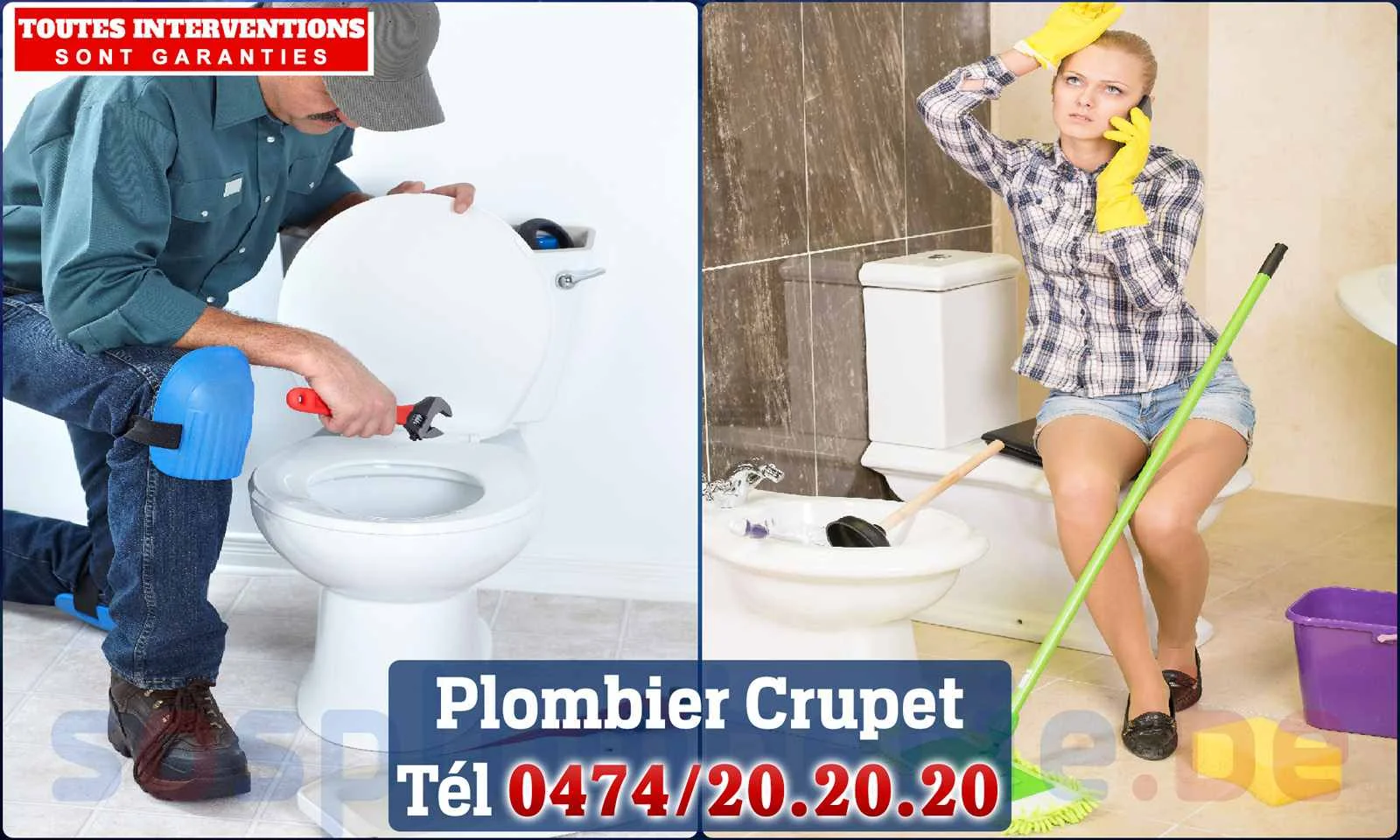 SOS Plomberie - Plombier Crupet pour installation et
                    réparation