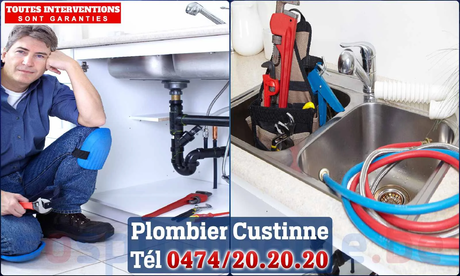 SOS Plomberie - Plombier Custinne pour installation et
                    réparation