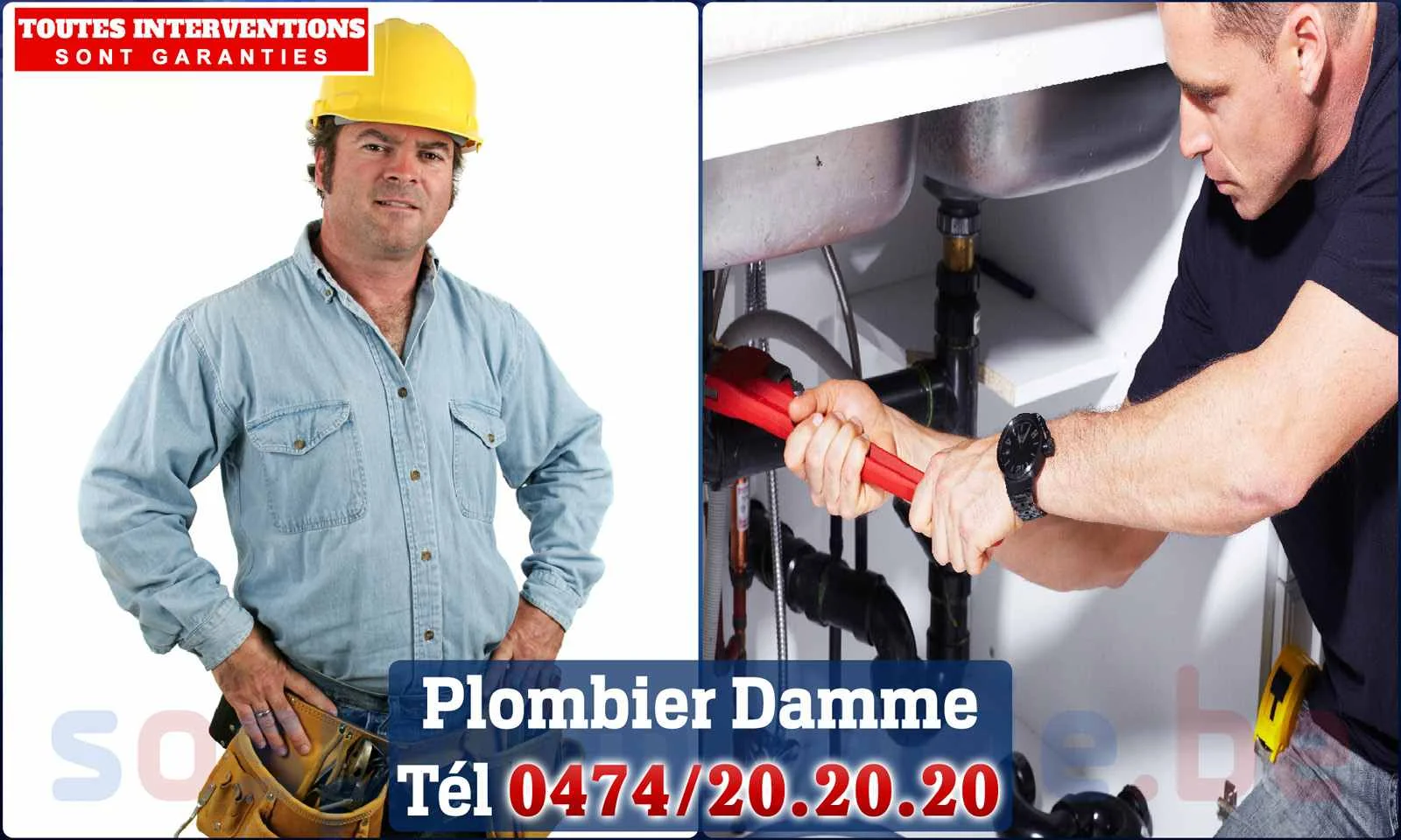 SOS Plomberie - Plombier Damme pour installation et réparation