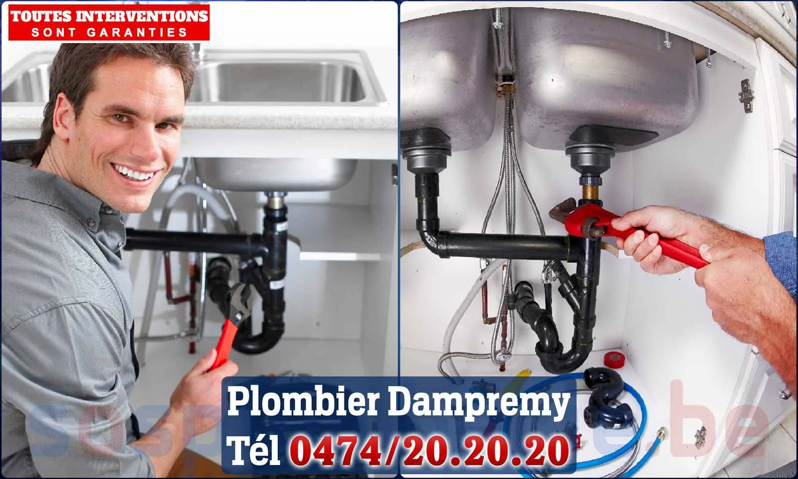 SOS Plomberie - Plombier Dampremy pour installation et
                    réparation