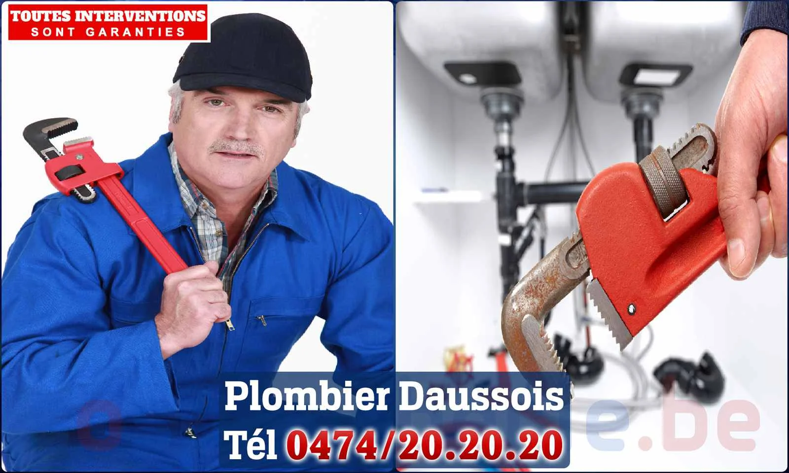 SOS Plomberie - Plombier Daussois pour installation et
                    réparation