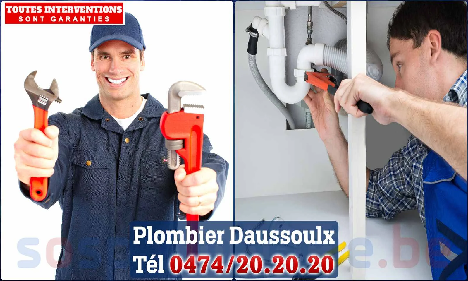 SOS Plomberie - Plombier Daussoulx pour installation et
                    réparation