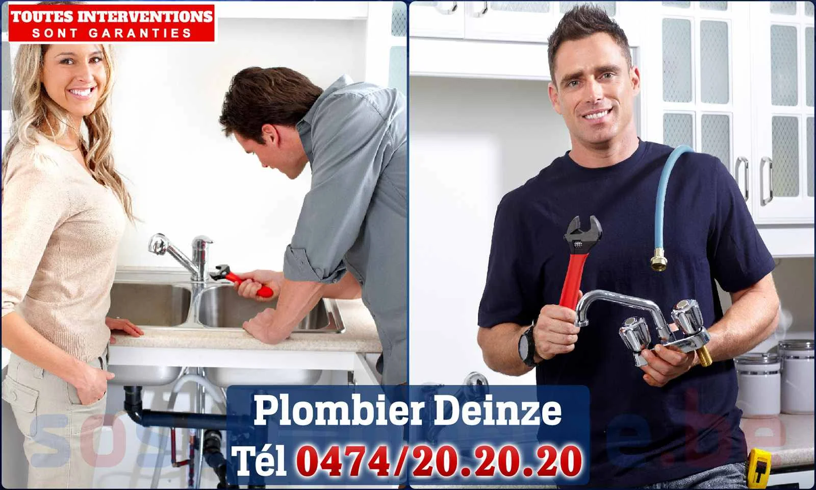 SOS Plomberie - Plombier Deinze pour installation et réparation