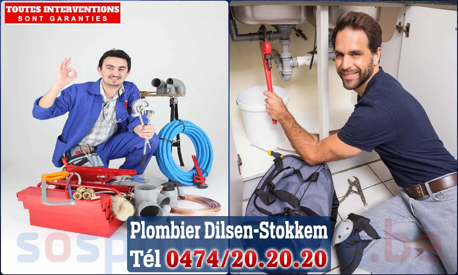 SOS Plomberie - Plombier Dilsen-Stokkem pour installation et réparation