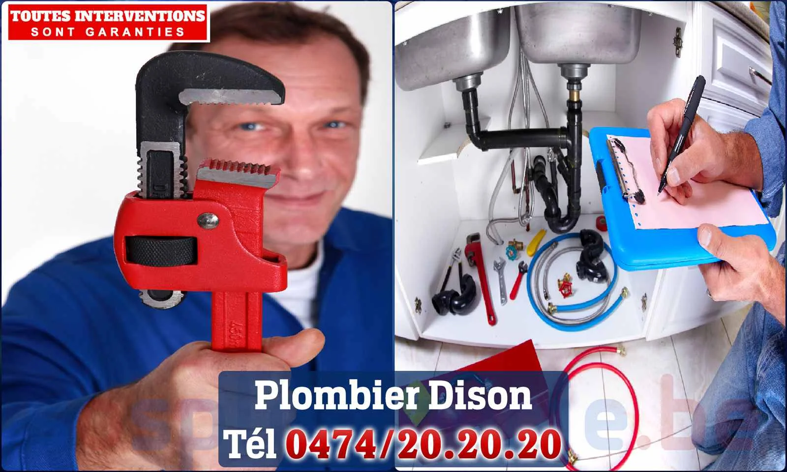 SOS Plomberie - Plombier Dison pour installation et réparation