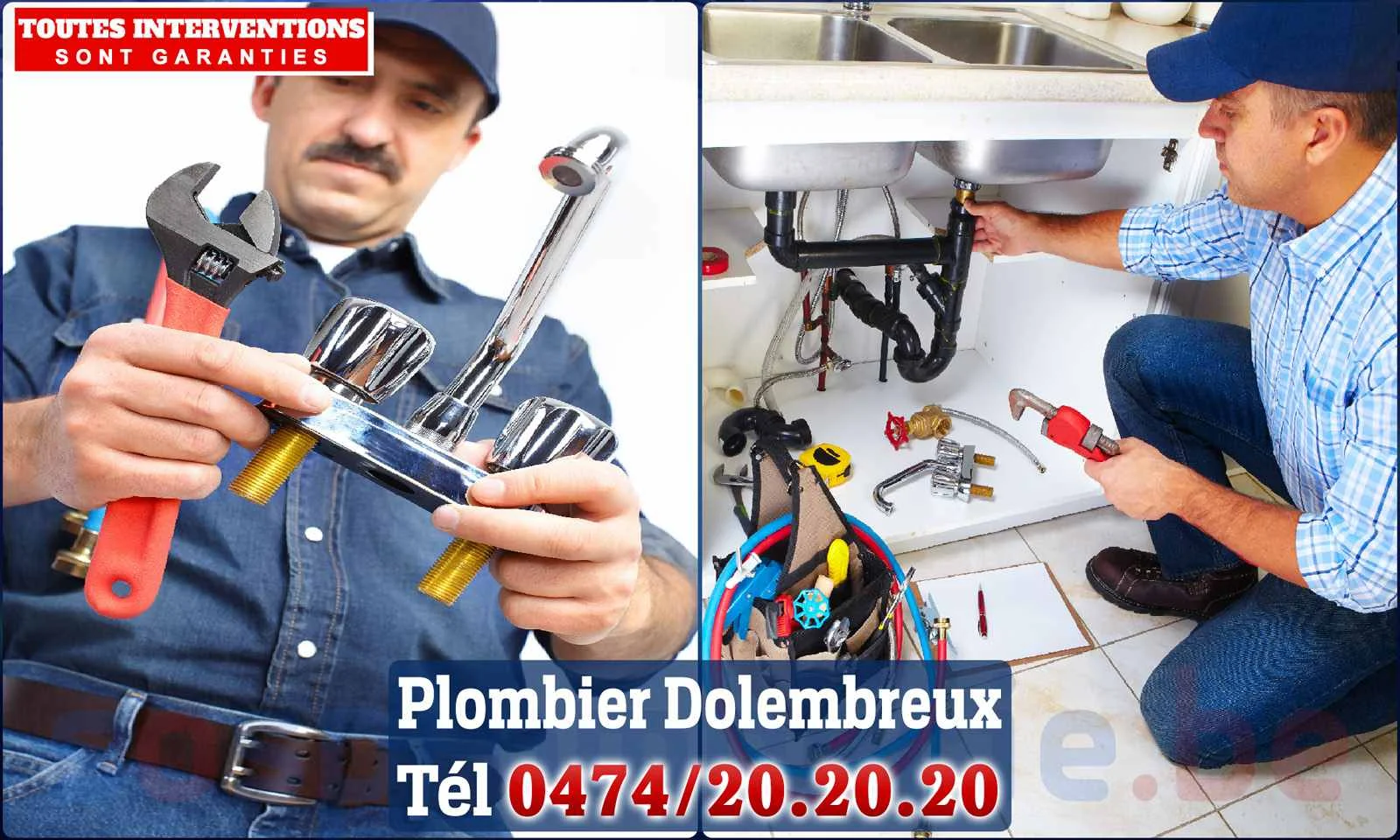 SOS Plomberie - Plombier Dolembreux pour installation et
                    réparation
