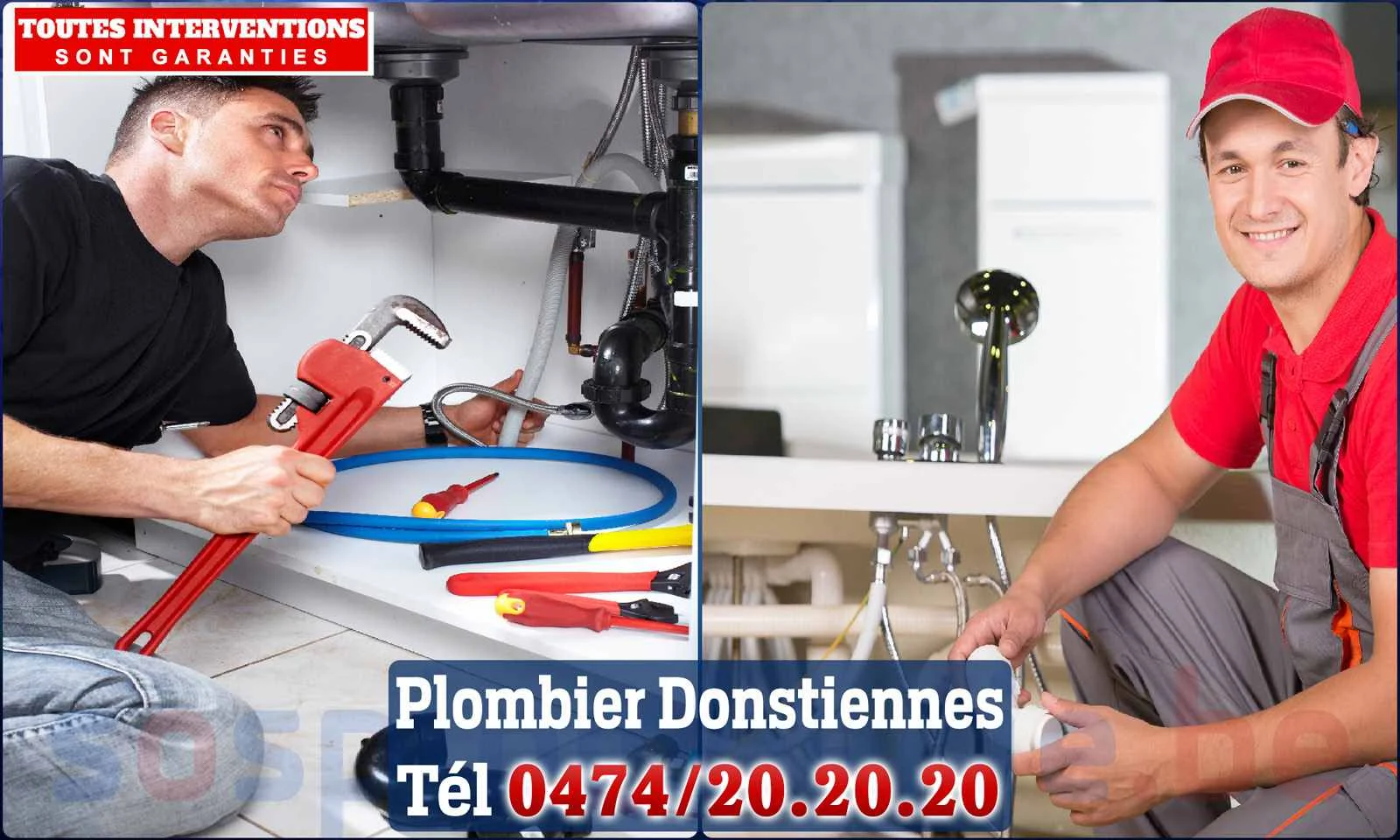 SOS Plomberie - Plombier Donstiennes pour installation et
                    réparation