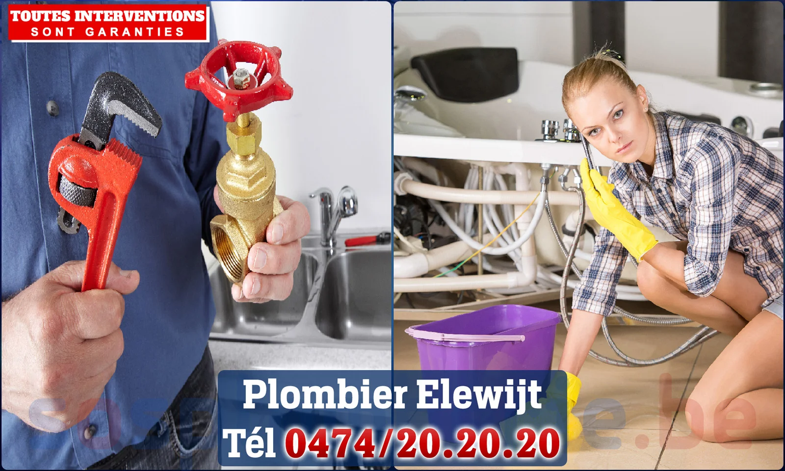 SOS Plomberie - Plombier Elewijt pour installation et
                    réparation