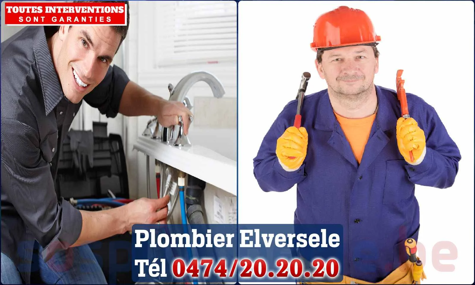 SOS Plomberie - Plombier Elversele pour installation et
                    réparation