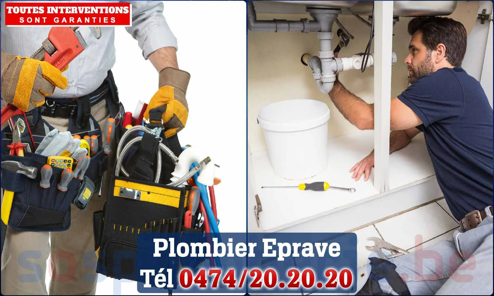 SOS Plomberie - Plombier Éprave pour installation et
                    réparation