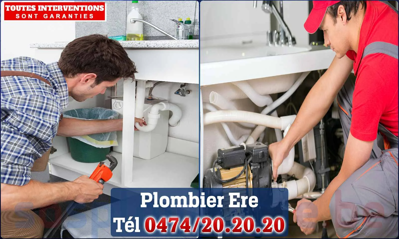 SOS Plomberie - Plombier Ere pour installation et
                    réparation