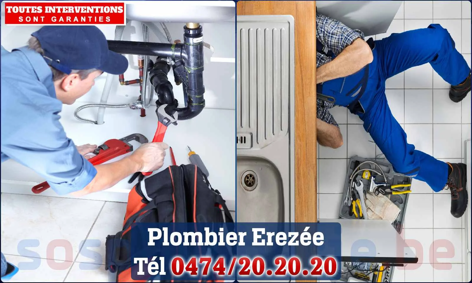 SOS Plomberie - Plombier Érezée pour installation et réparation