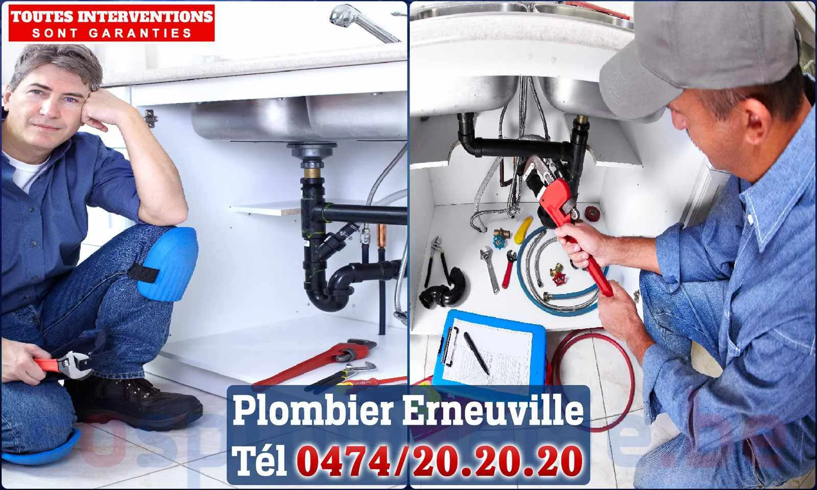 SOS Plomberie - Plombier Erneuville pour installation et
                    réparation