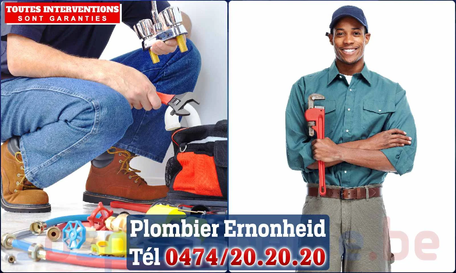 SOS Plomberie - Plombier Ernonheid pour installation et
                    réparation