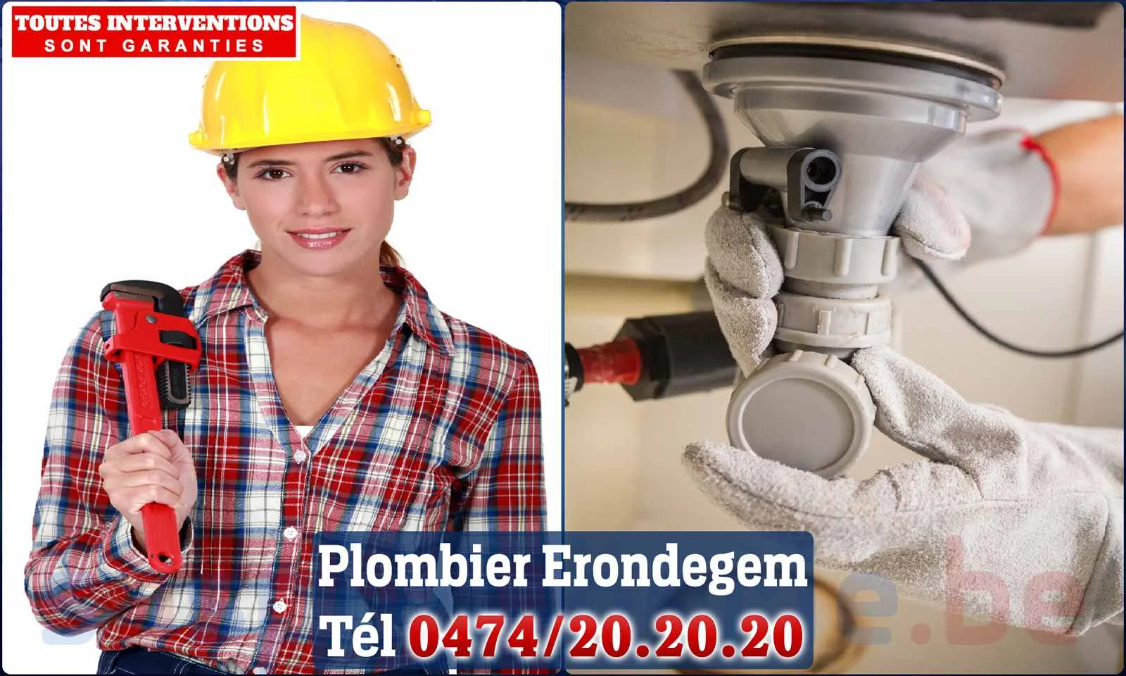 SOS Plomberie - Plombier Erondegem pour installation et
                    réparation