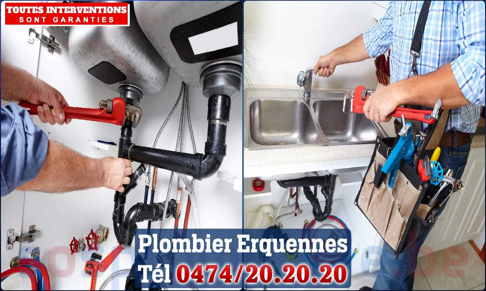 SOS Plomberie - Plombier Erquennes pour installation et
                    réparation