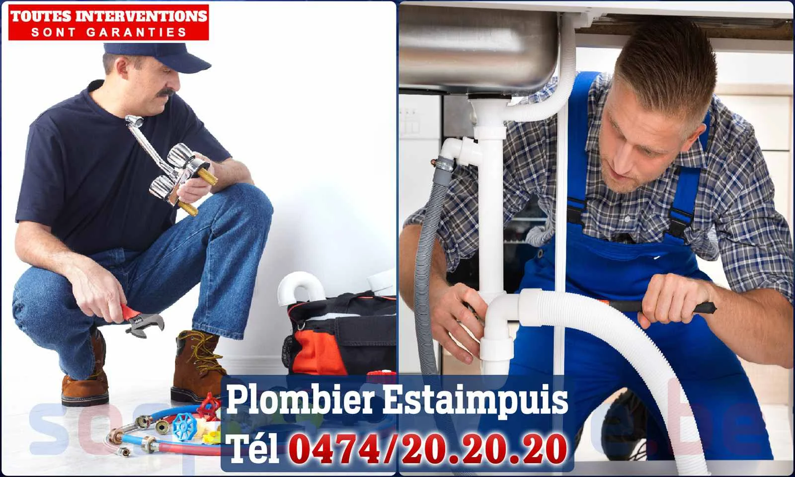 SOS Plomberie - Plombier Estaimpuis pour installation et réparation