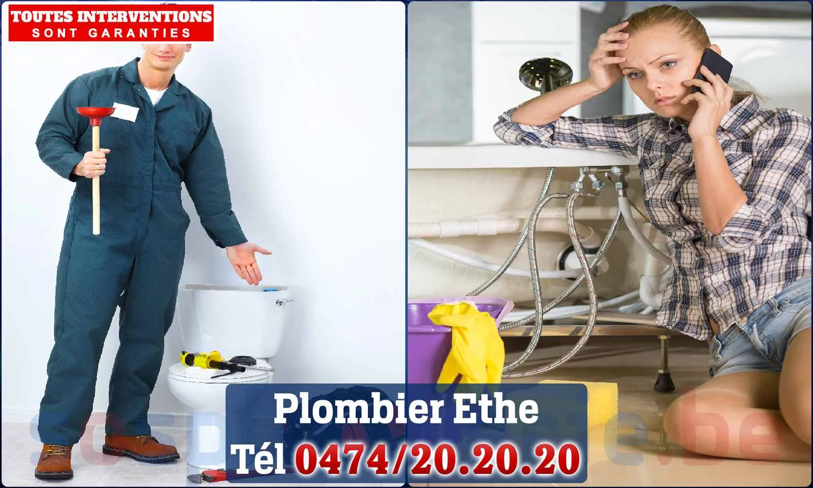 SOS Plomberie - Plombier Ethe pour installation et
                    réparation