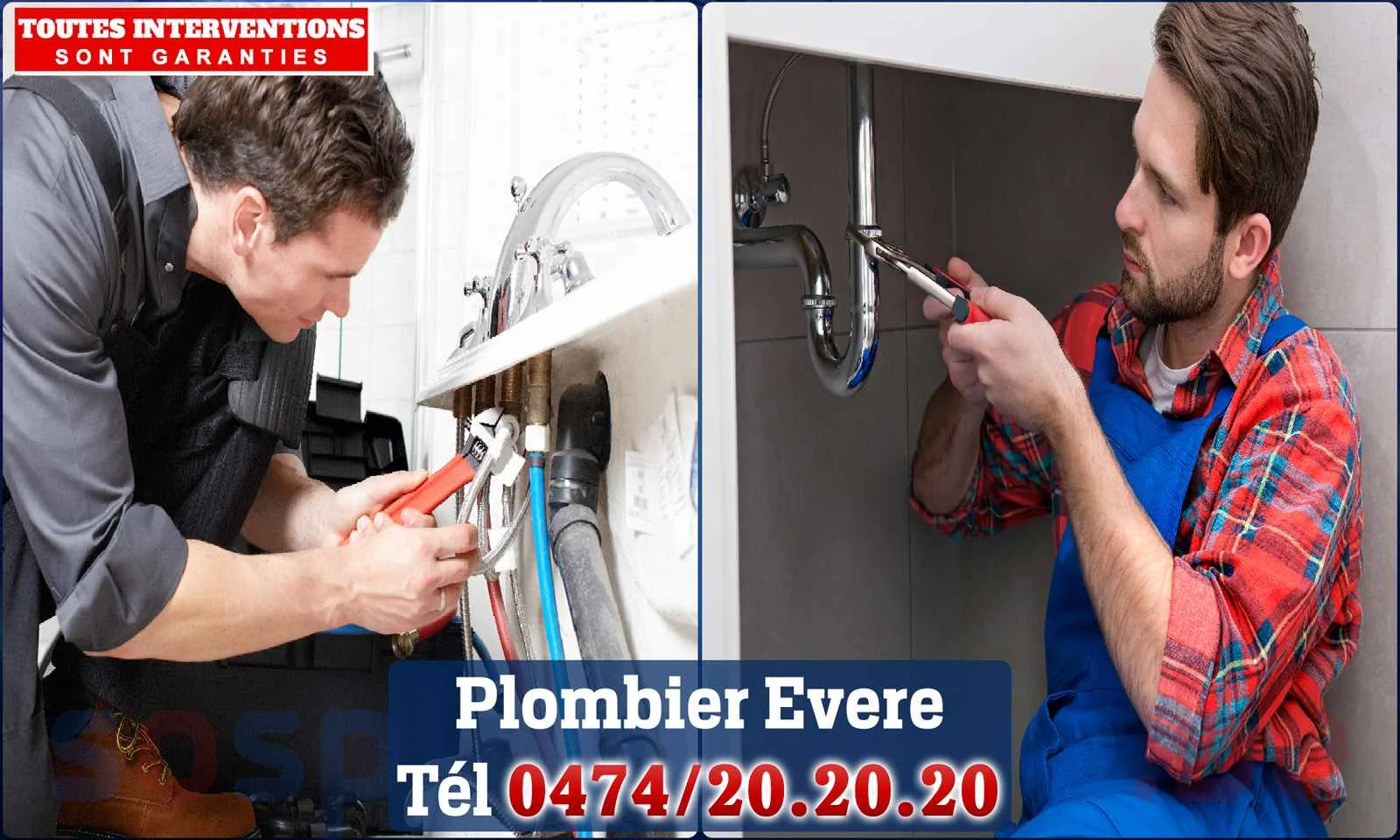 SOS Plomberie - Plombier Evere pour installation et réparation