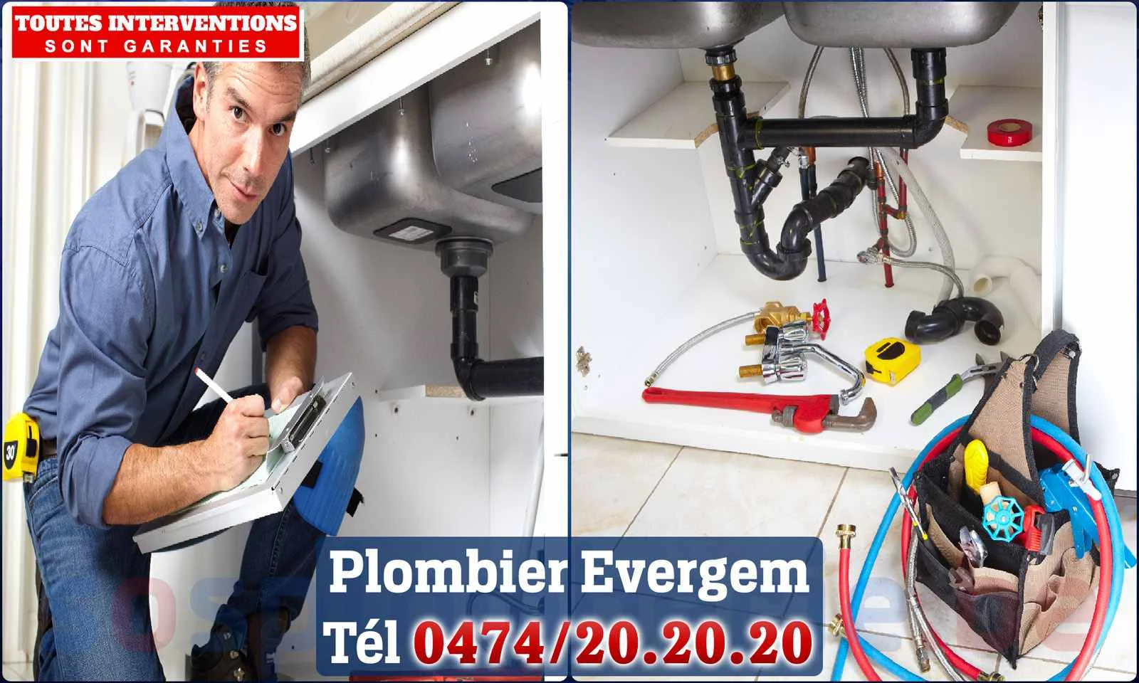 SOS Plomberie - Plombier Evergem pour installation et réparation