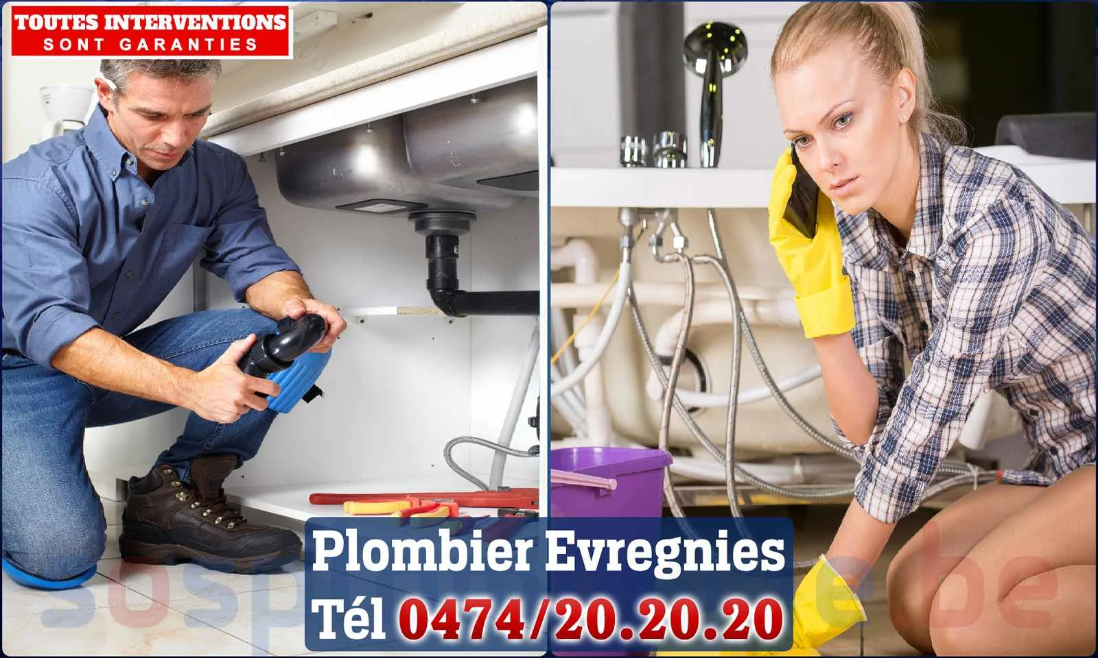 SOS Plomberie - Plombier Evregnies pour installation et
                    réparation