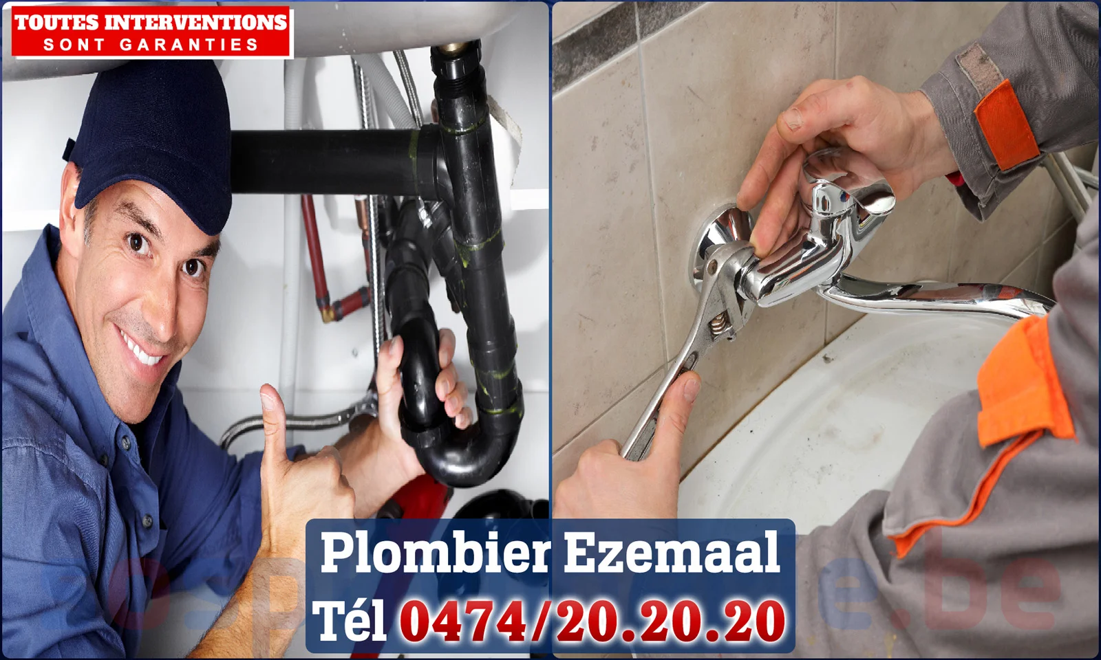 SOS Plomberie - Plombier Ezemaal pour installation et
                    réparation