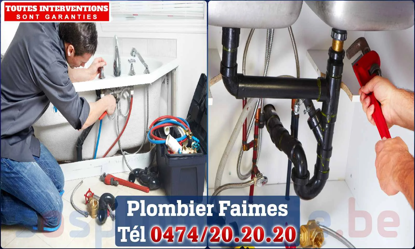 SOS Plomberie - Plombier Faimes pour installation et réparation