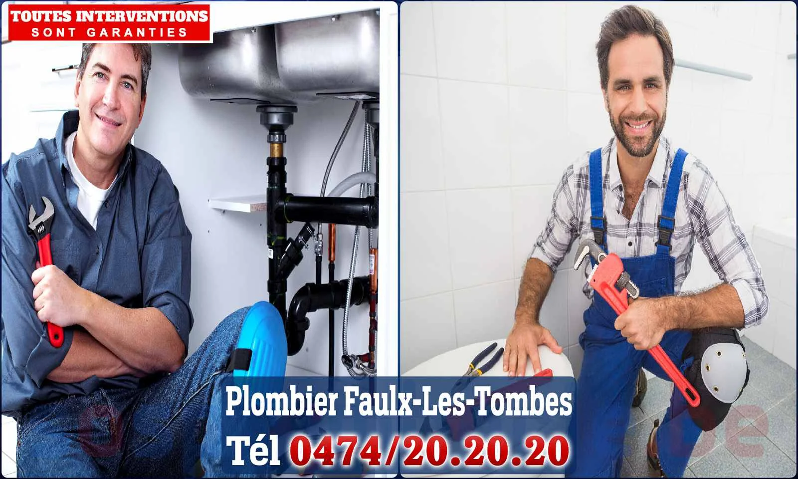 SOS Plomberie - Plombier Faulx-les-Tombes pour installation et
                    réparation