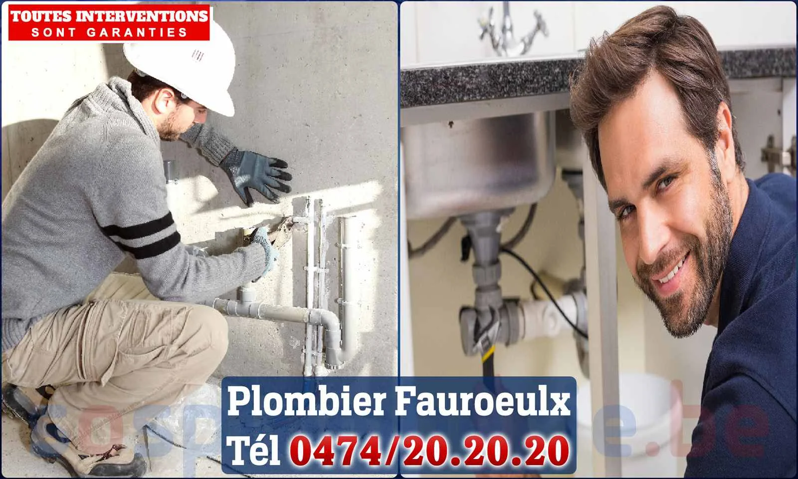 SOS Plomberie - Plombier Fauroeulx pour installation et
                    réparation