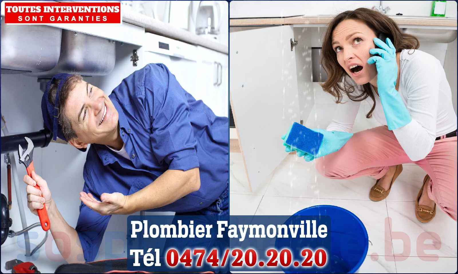 SOS Plomberie - Plombier Faymonville pour installation et
                    réparation