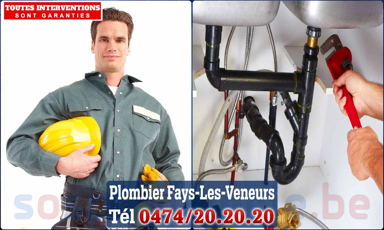 SOS Plomberie - Plombier Fays-les-Veneurs pour installation et
                    réparation