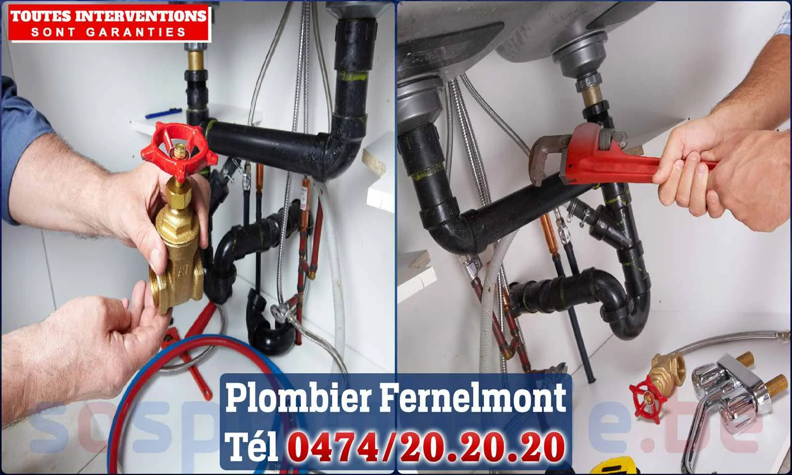 SOS Plomberie - Plombier Fernelmont pour installation et réparation