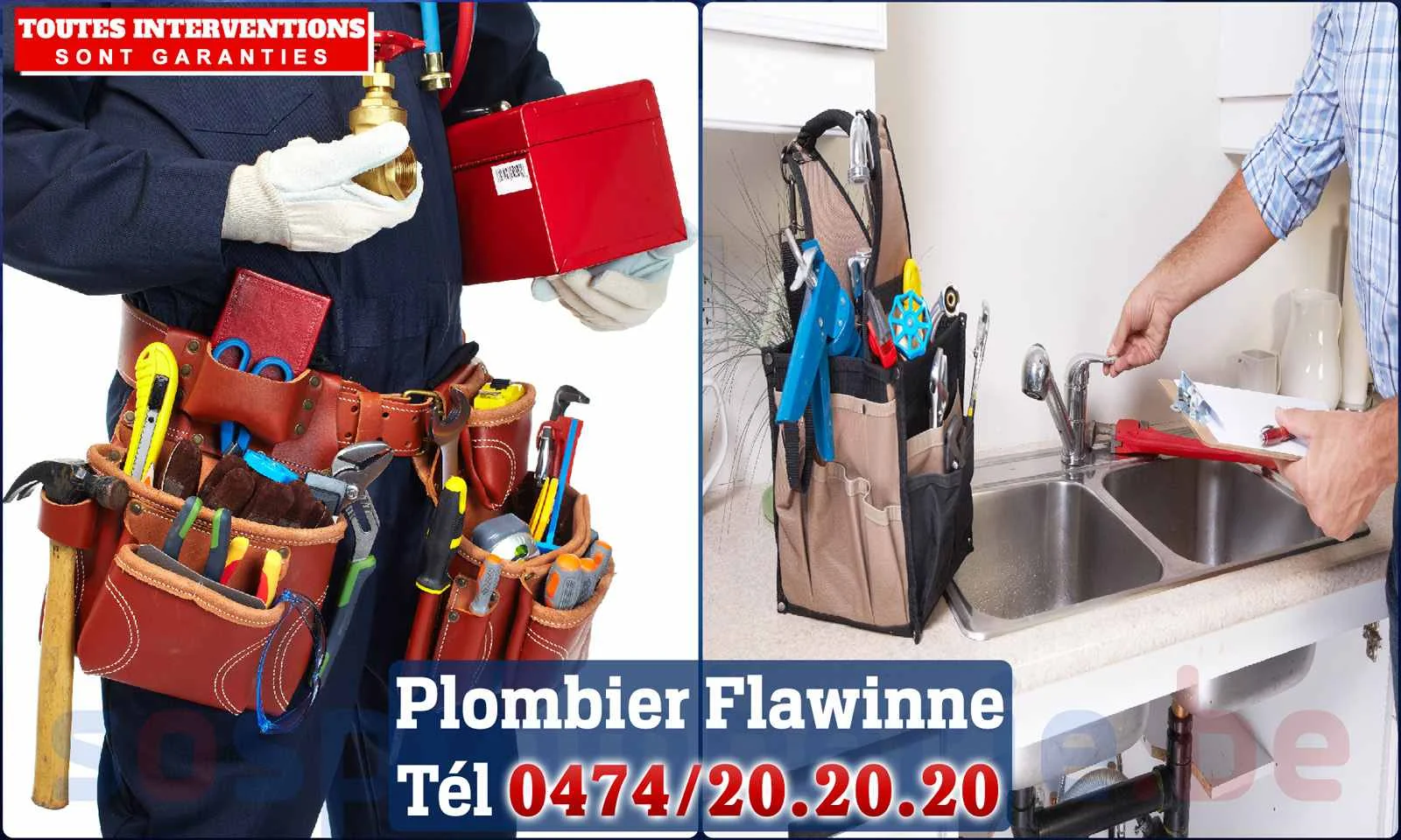 SOS Plomberie - Plombier Flawinne pour installation et
                    réparation